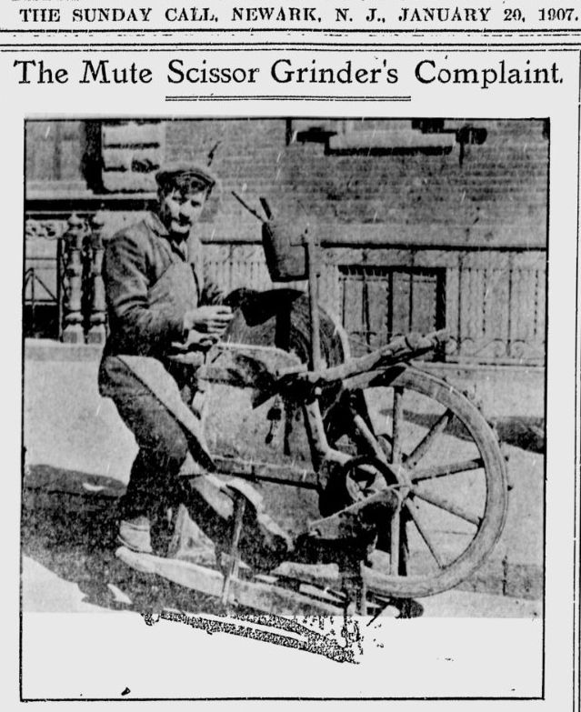 The Mute Scissor Grinder's Compliant
January 20, 1907
