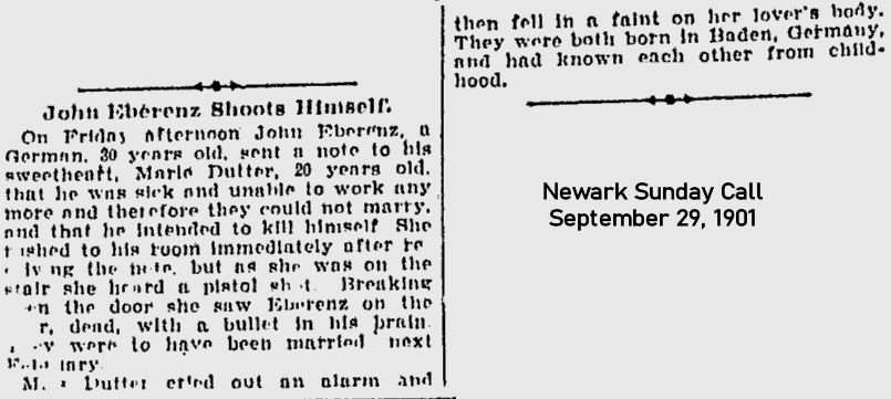 John Eberenz
September 29, 1901
