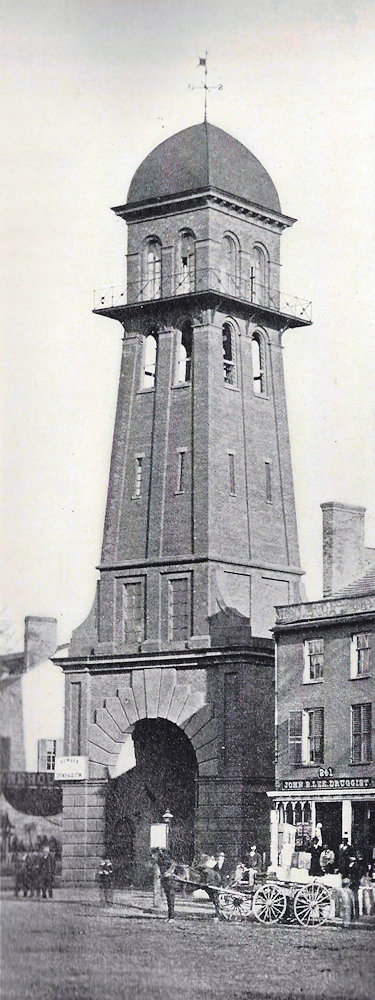 When Center Market Had A Tower
Photo from "A History of the City of Newark" 
Lewis Historical Publishing Company
