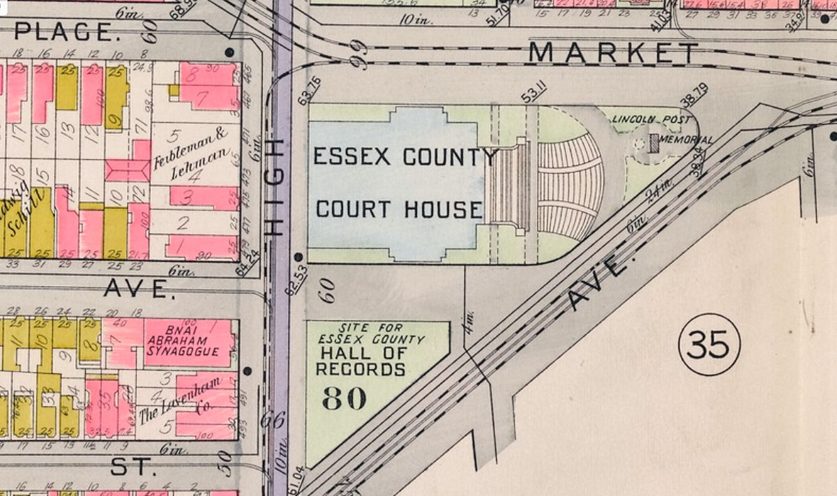 1911 Map
Showing Proposed Location
